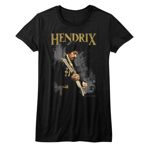 women's black jimi hendrix shirt with 