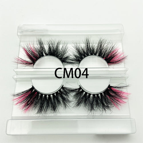 eyelashes on display