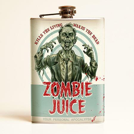 front of flask