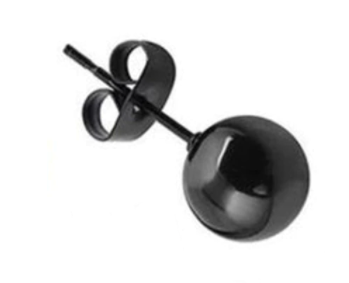 black post earring