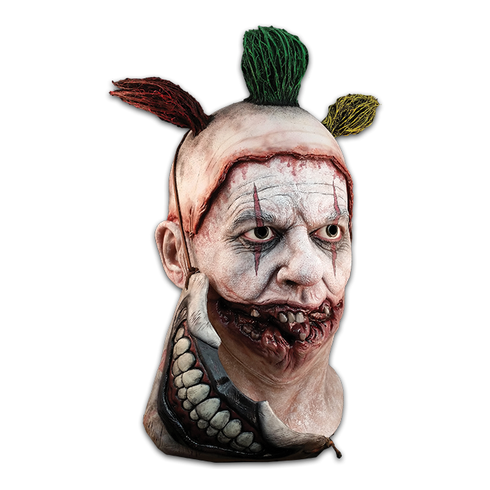 front of mask