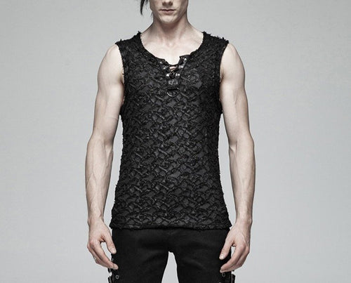 model showing front of tank top