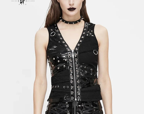 model showing front of vest