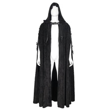 Load image into Gallery viewer, front of cloak with hood up
