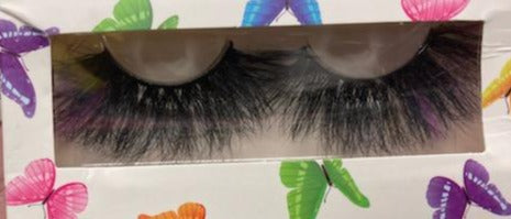 box of eyelashes on display
