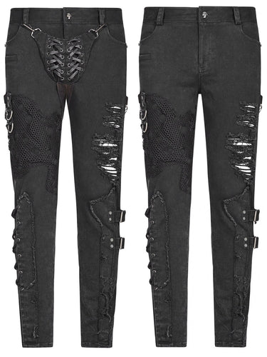 front and back of pants on mannequin