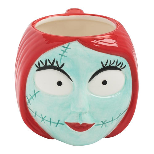 sally sculpted head ceramic mug