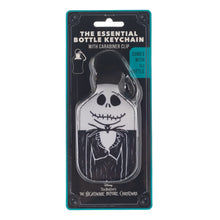 Load image into Gallery viewer, neoprene jack skellington bottle holder with carabiner clip
