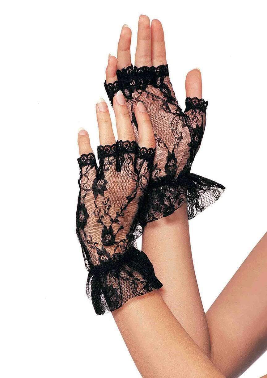 model showing gloves