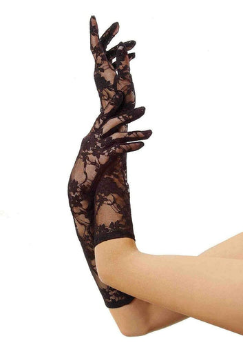 model showing gloves