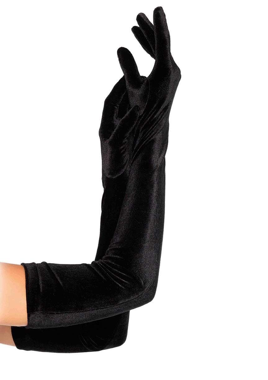 model showing gloves