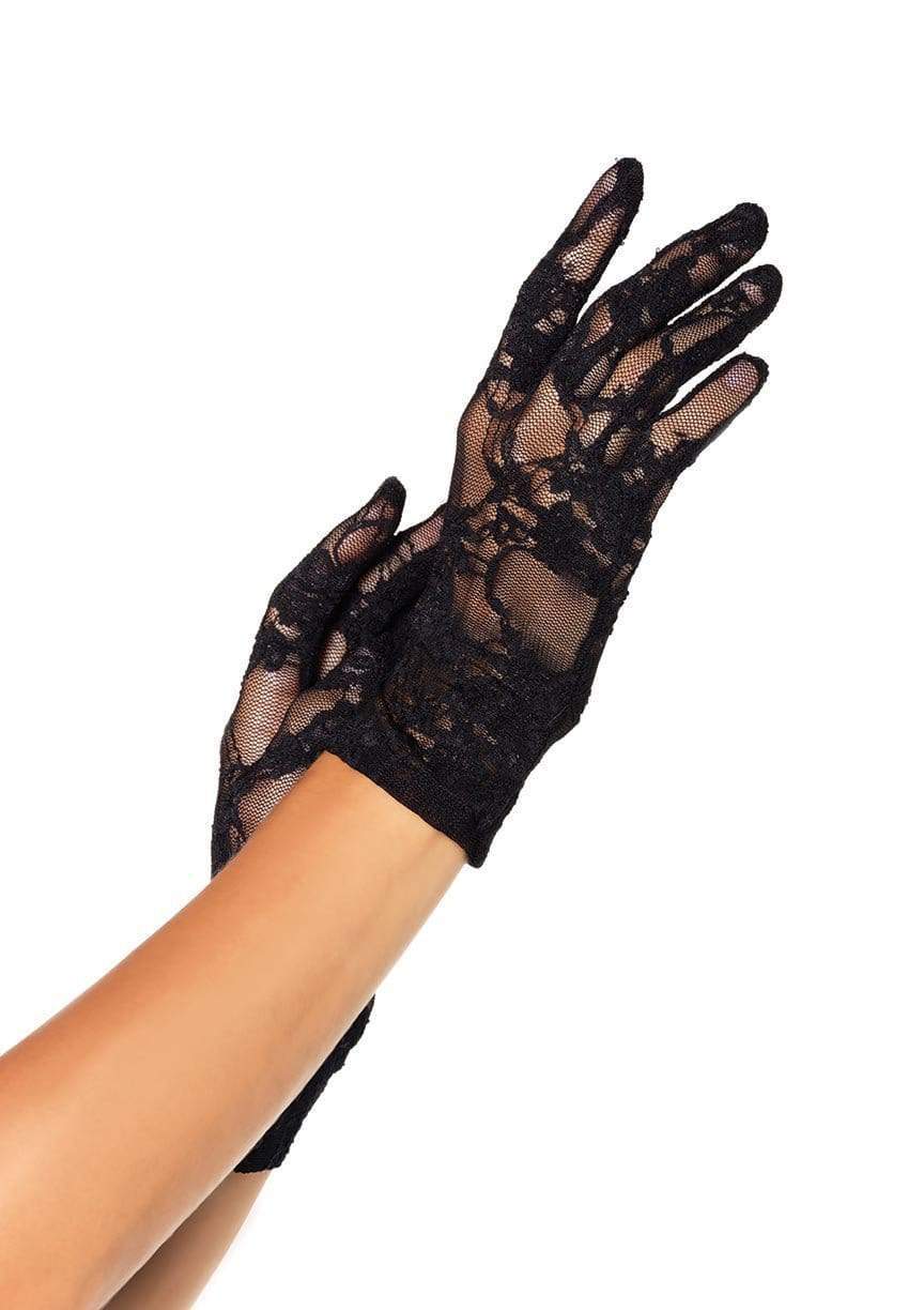 model showing gloves