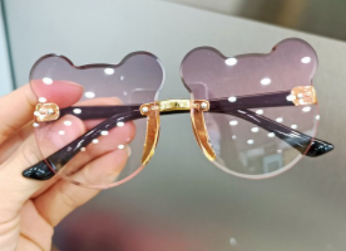 Pink Bear Ears Shaped Sunglasses