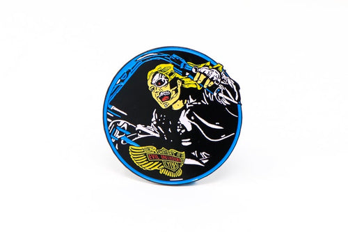front of pin