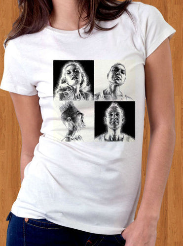 model showing front of shirt