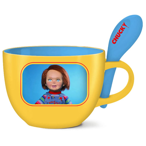 side of mug on display with spoon