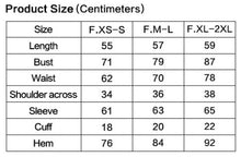 Load image into Gallery viewer, size chart
