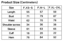 Load image into Gallery viewer, size chart
