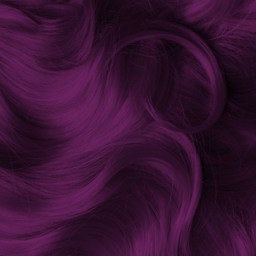 hair dyed with purple haze dye