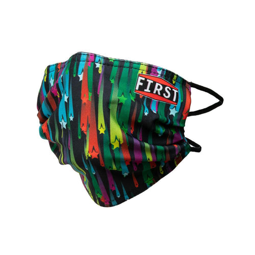 front of mask